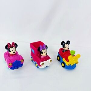 Vtech Go Go Smart Wheels Mickey Train, Minnie Convertible & Ice Cream Truck Lot